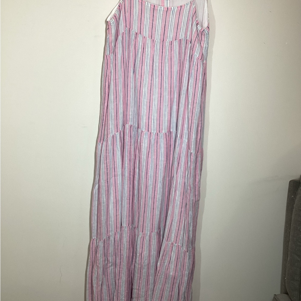Splendid Pink and White Striped Maxi Dress - Picture 11 of 14